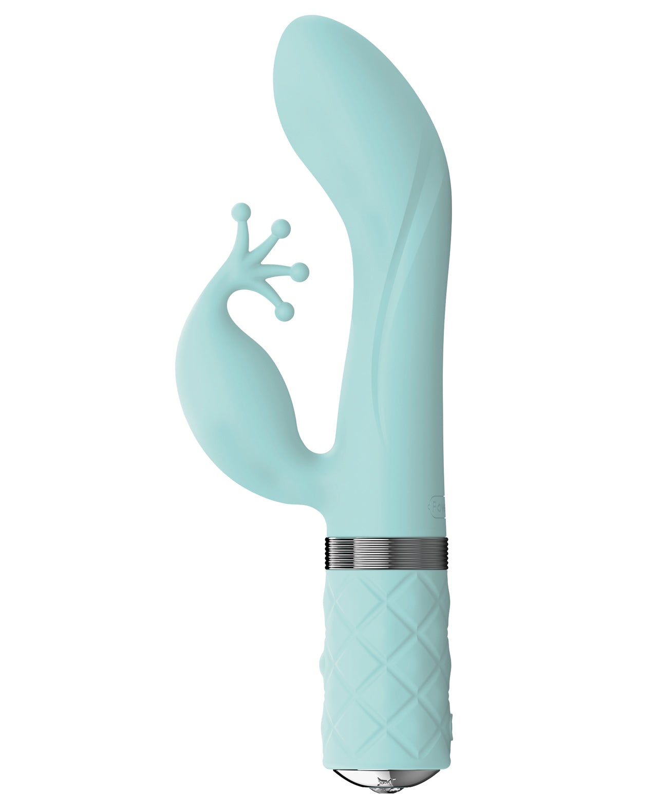 Pillow Talk Kinky Dual Motor Vibrator with Swarovski Crystal in Teal