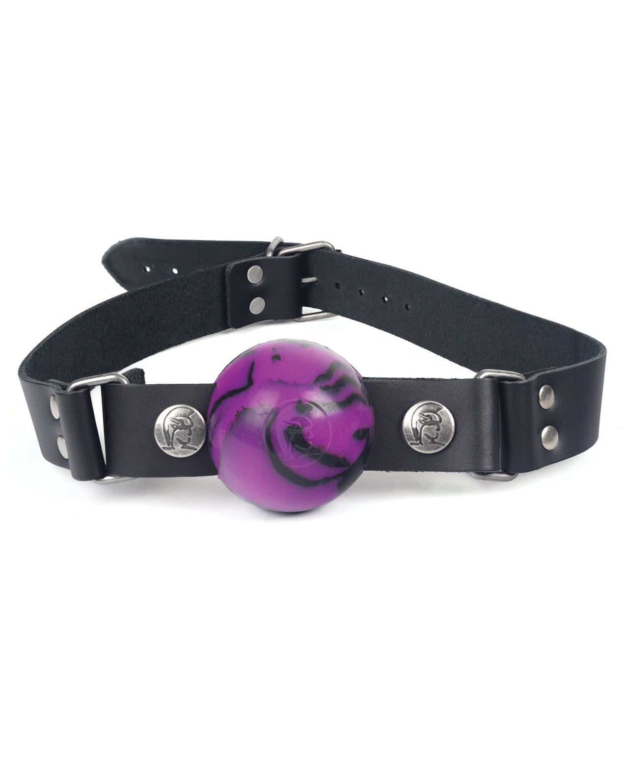 Spartacus Bondage Restraint Nickel-Free Silicone Ball Gag with Washable Strap for Comfortable Silent Play