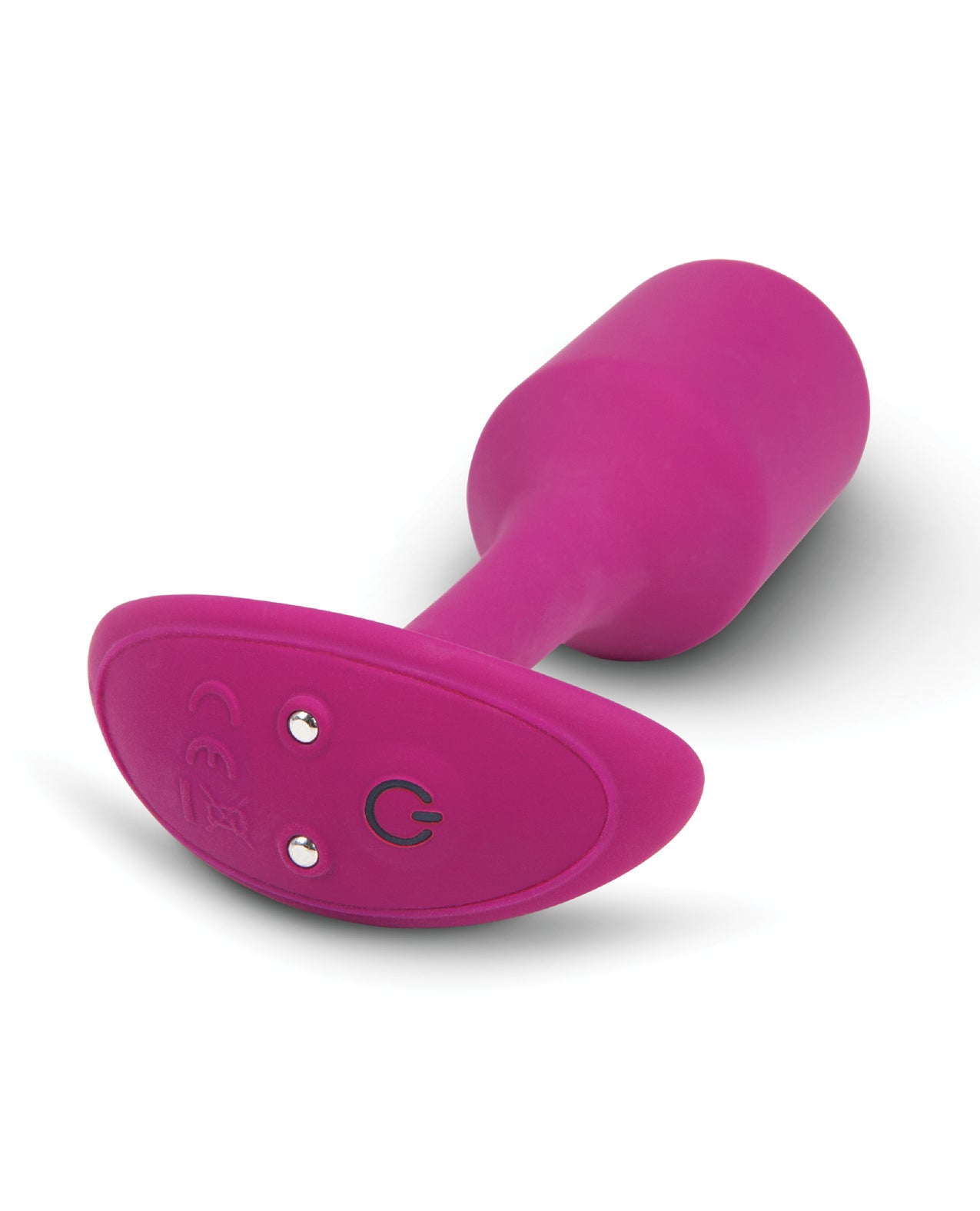 b-Vibe Vibrating Weighted Snug Plug M Rose Anal Plug with Rumbly Vibration