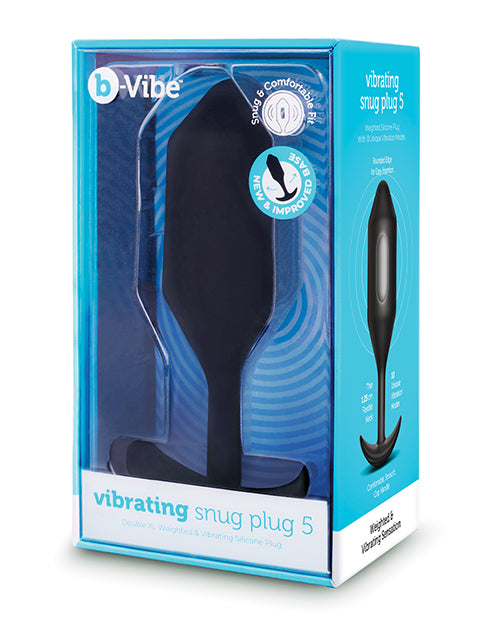 b-Vibe Anal Plug Vibrating Snug Plug XXL Weighted Silicone Design for Advanced Fullness and Stimulation