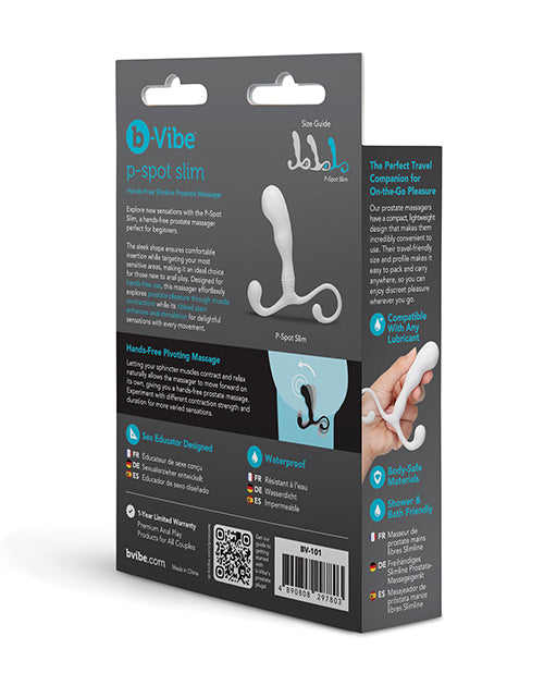 P-Spot Slim Hands-Free Slimline Prostate Massager with Ergonomic Design