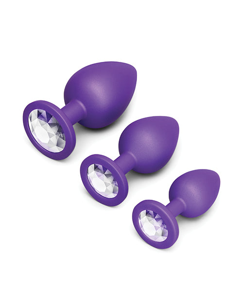 Jeweled Butties 3-Piece Anal Training Set with Graduated Sizes