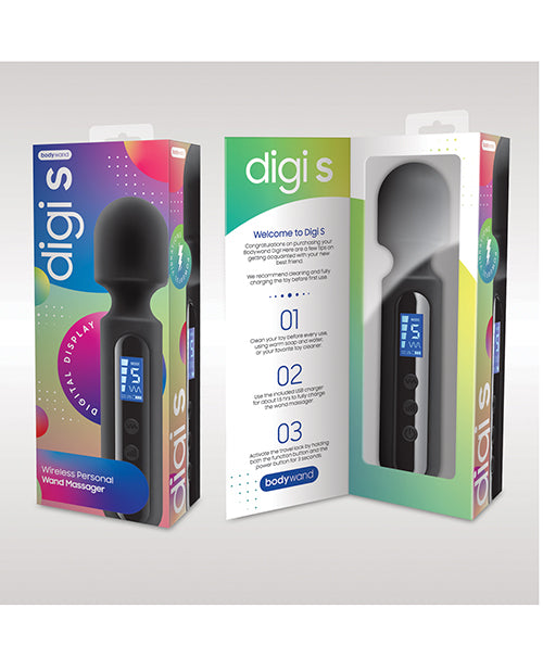 Bodywand Massage Wand Compact Silicone Digital Display and Flexible Neck for Full-Body Muscle Relief