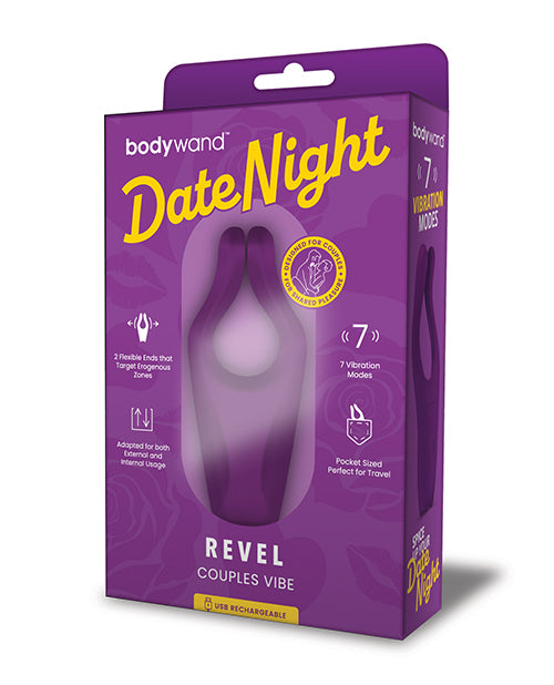 Bodywand Couples Stimulator Dual Flexible Arms 7 Vibration Settings for Shared Intimate Pleasure