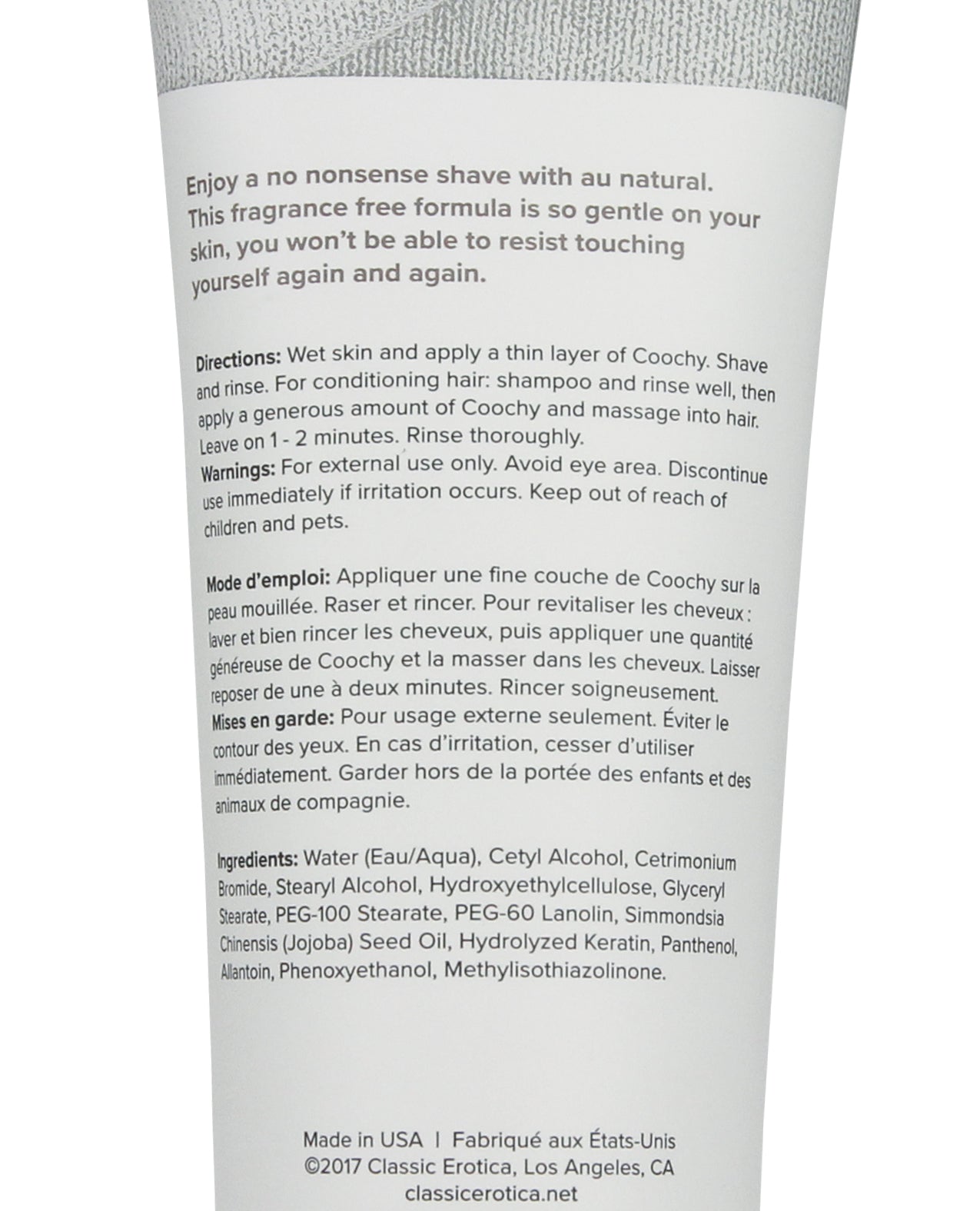 Fragrance Free Shave Cream with Jojoba Oil for Sensitive Skin - 7.2 oz