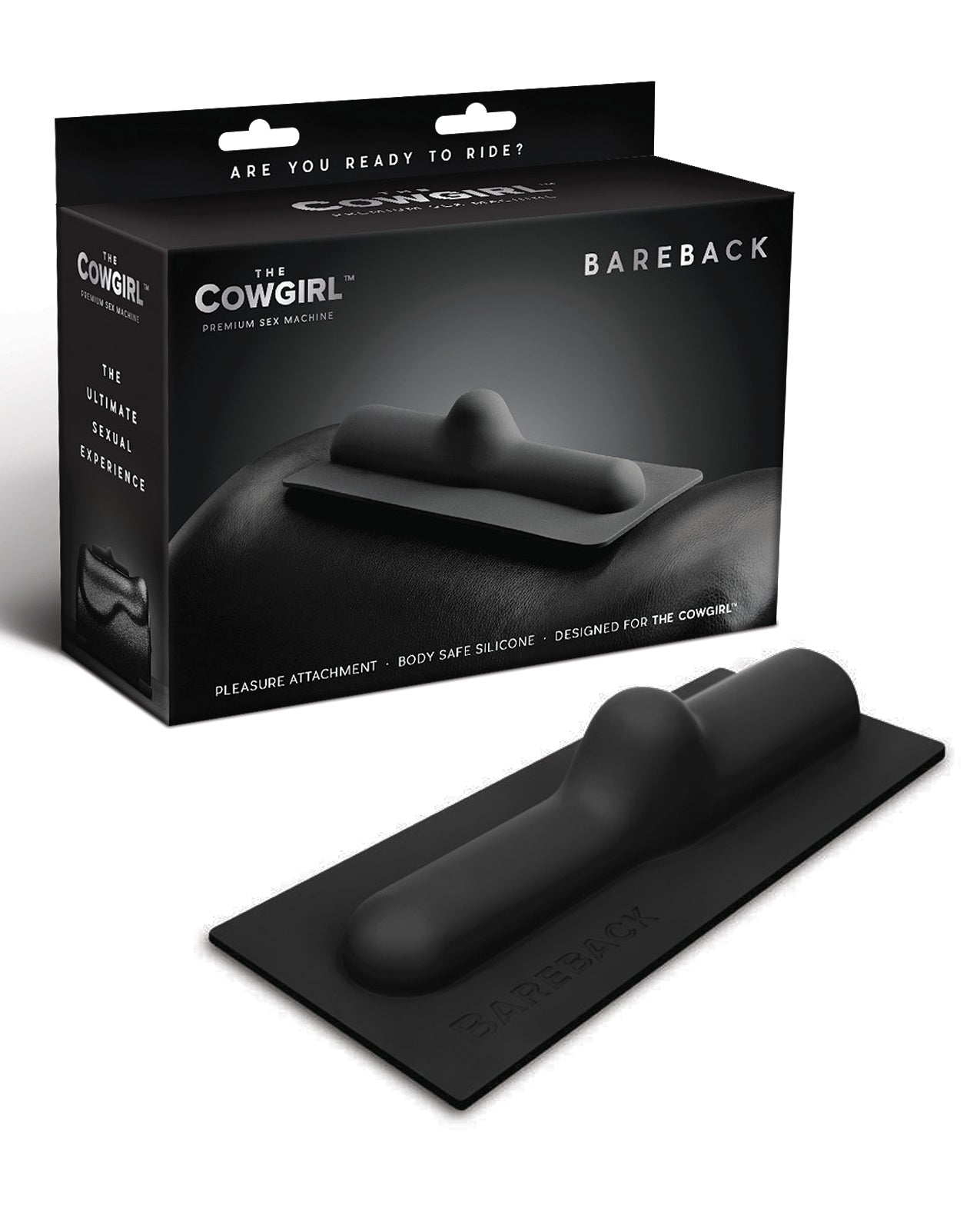 The Cowgirl Sex Machine Bareback Silicone Attachment with Non-Penetrative Design for External Stimulation
