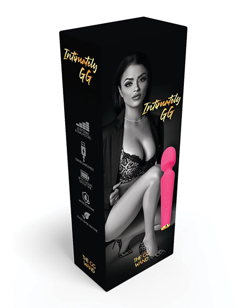 Intimately GG Massage Wand Pink Food-Grade Silicone Dual Motors for Clitoral Stimulation