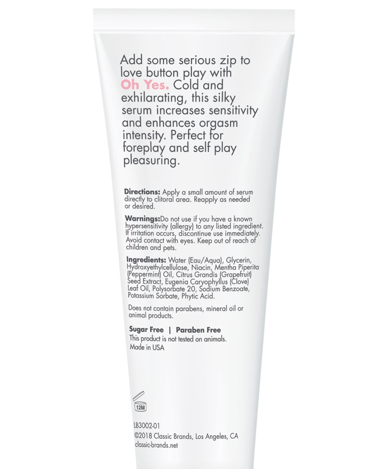 Clitoral Cooling Stimulant Serum with Sensation-Enhancing Formula