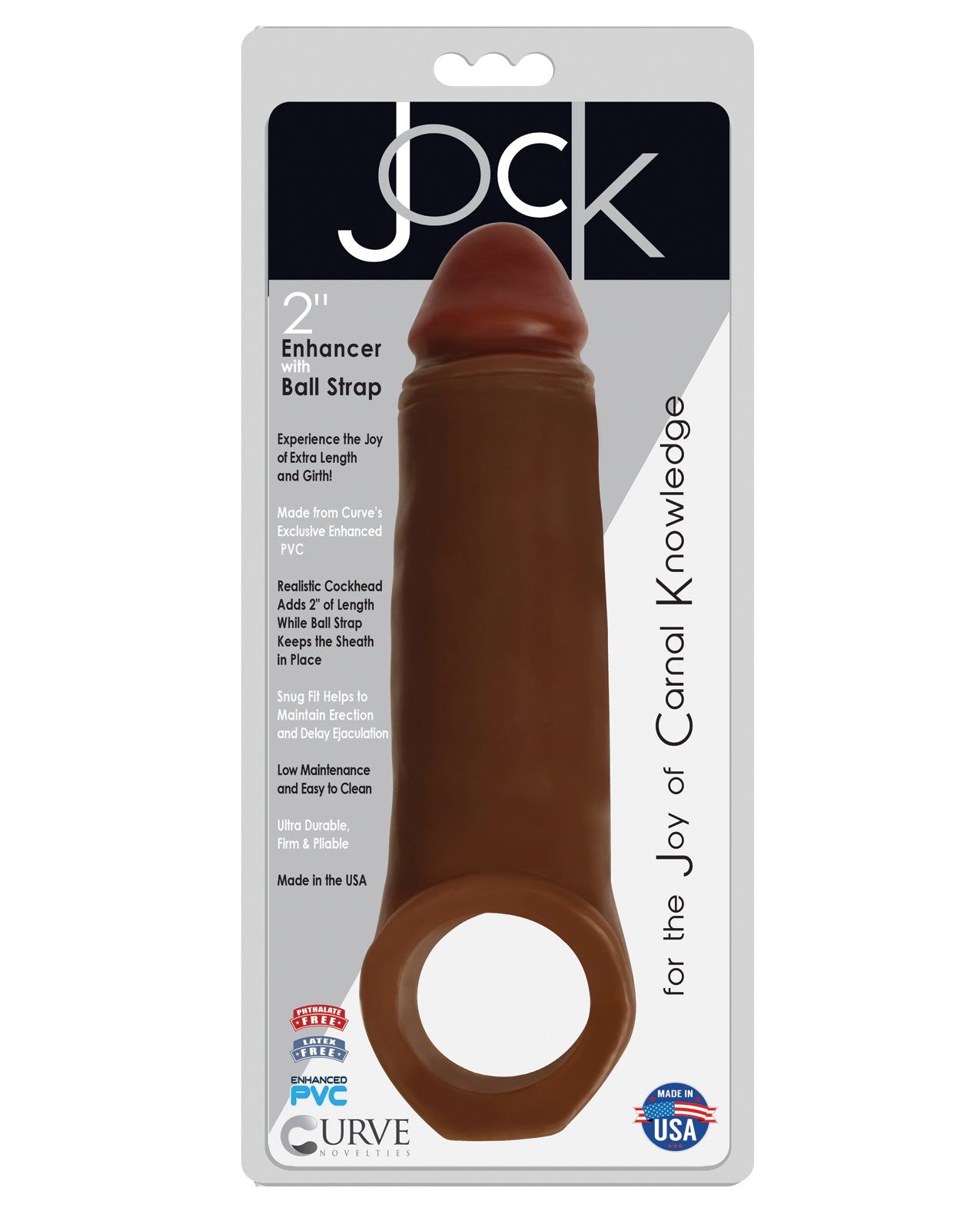 Jock Penis Extender with Realistic Cockhead and Secure Ball Strap for Enhanced Bedroom Confidence