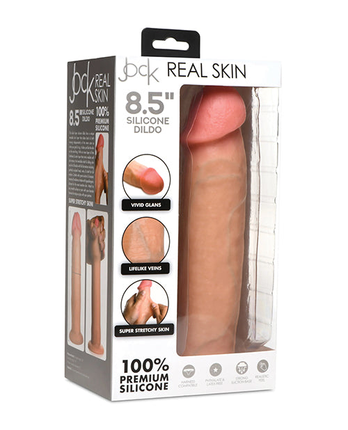 Jock Dildo Real Skin Silicone Dual Density Suction Cup for Realistic Sensation and Harness Play