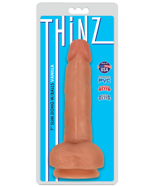 Thinz Dong Dildo Lifelike Super Slim Harness Compatible Suction Cup for Authentic Pleasure