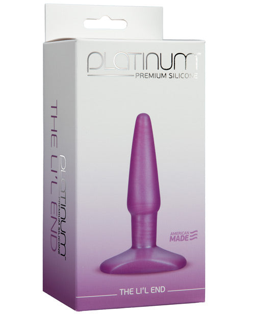Platinum Anal Products Silicone Butt Plug Hypoallergenic Purple for Comfortable Beginner Use