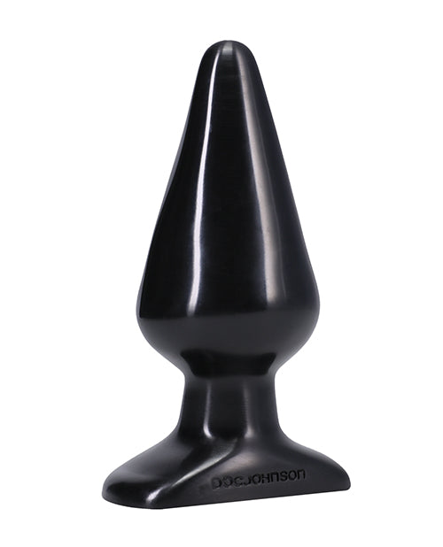 Classic Black Butt Plug with Tapered Tear-Drop Shape for Beginners