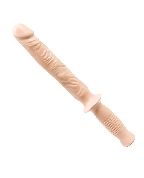 Manhandler 14.5" PVC Dong with Veined Shaft and Grip Handle