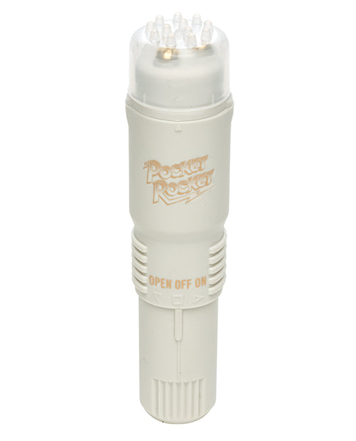 Original 4" Pocket Rocket Mini Vibrator with Multi-Speed and Gold Accents