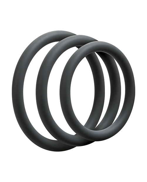OptiMale Thin Silicone C-Ring Set with Multiple Sizes