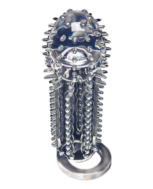 OptiMale Stimulator Extension Clear Penis Enhancement Sleeve with Nubs