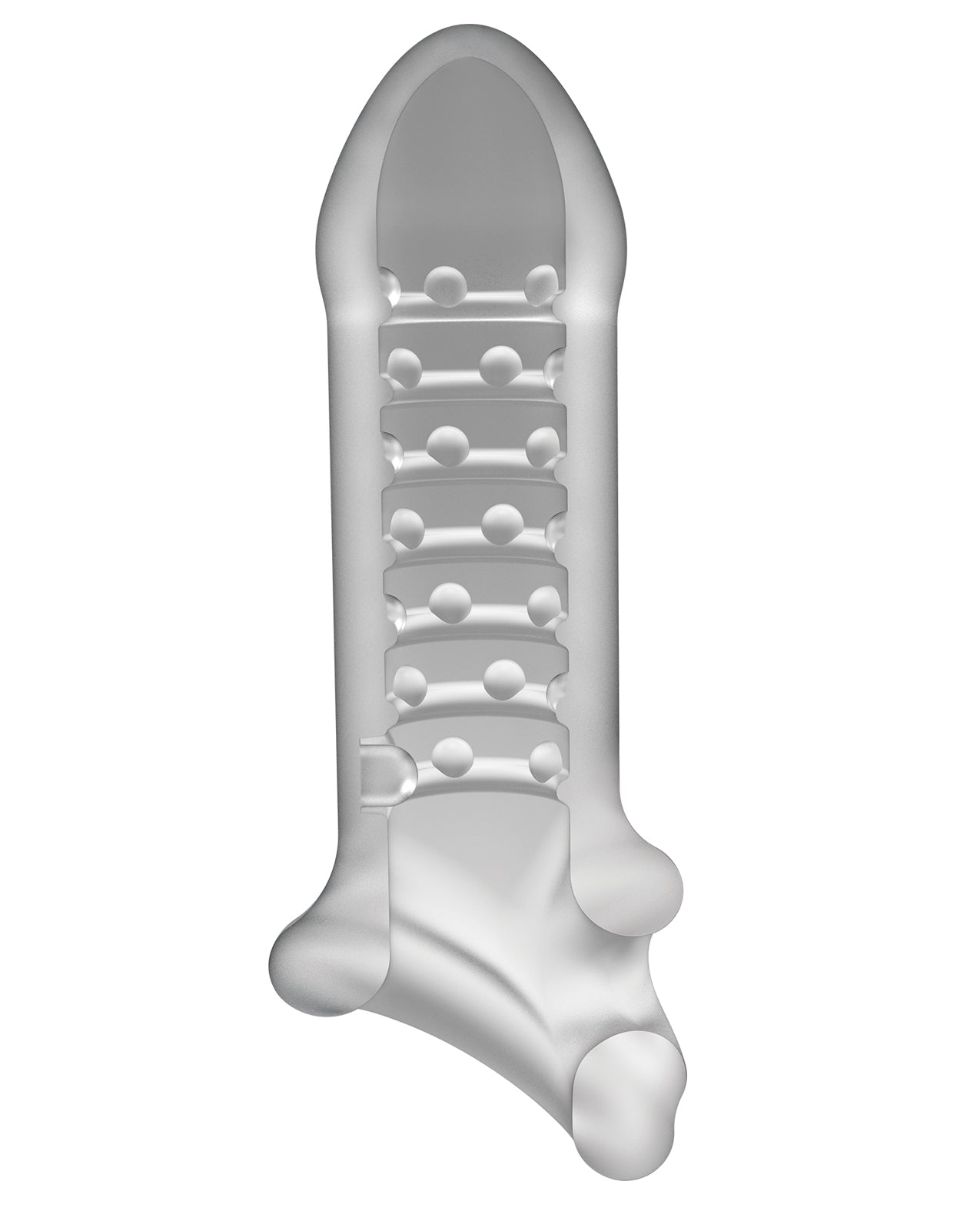 OptiMALE Thin Penis Extender with Sheer Frosted Ball Strap