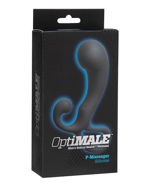 OptiMale Anal Product Flexible Silicone Prostate Massager with Pull Ring for Comfortable Stimulation and Wellness