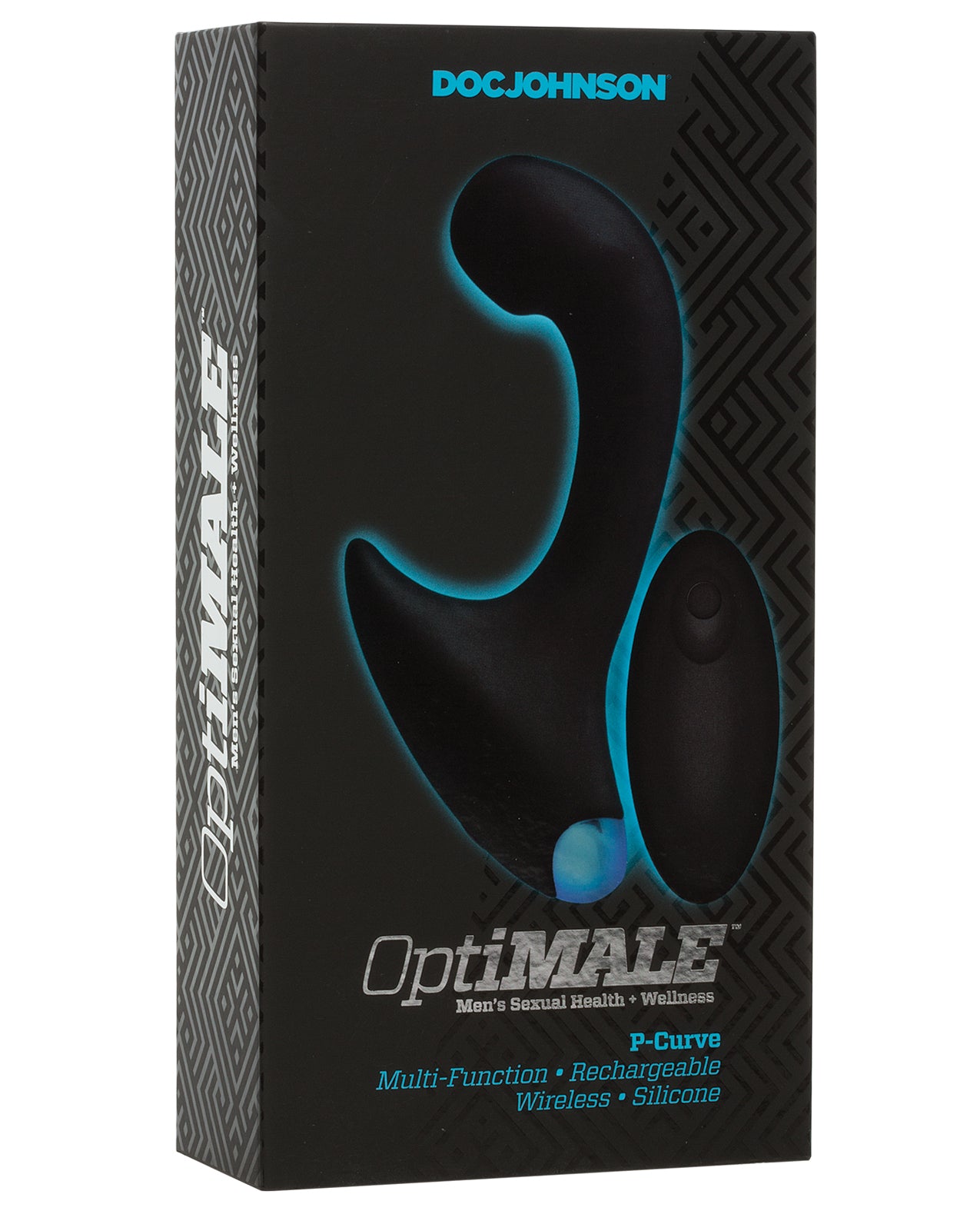 OptiMale Anal Products Vibrating P Massager with Wireless Remote for Targeted Prostate Stimulation and Dual-Pleasure