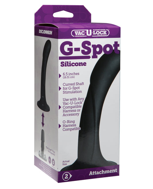 Vac-U-lock Strap Ons Curved Silicone Dong with G-Spot Stimulation for Harness Play