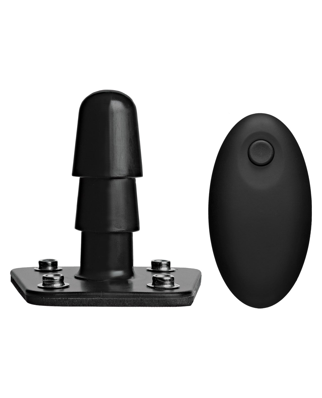 Vac-U-Lock Vibrating Dual Density ULTRASKYN Strap-On Set with Wireless Remote