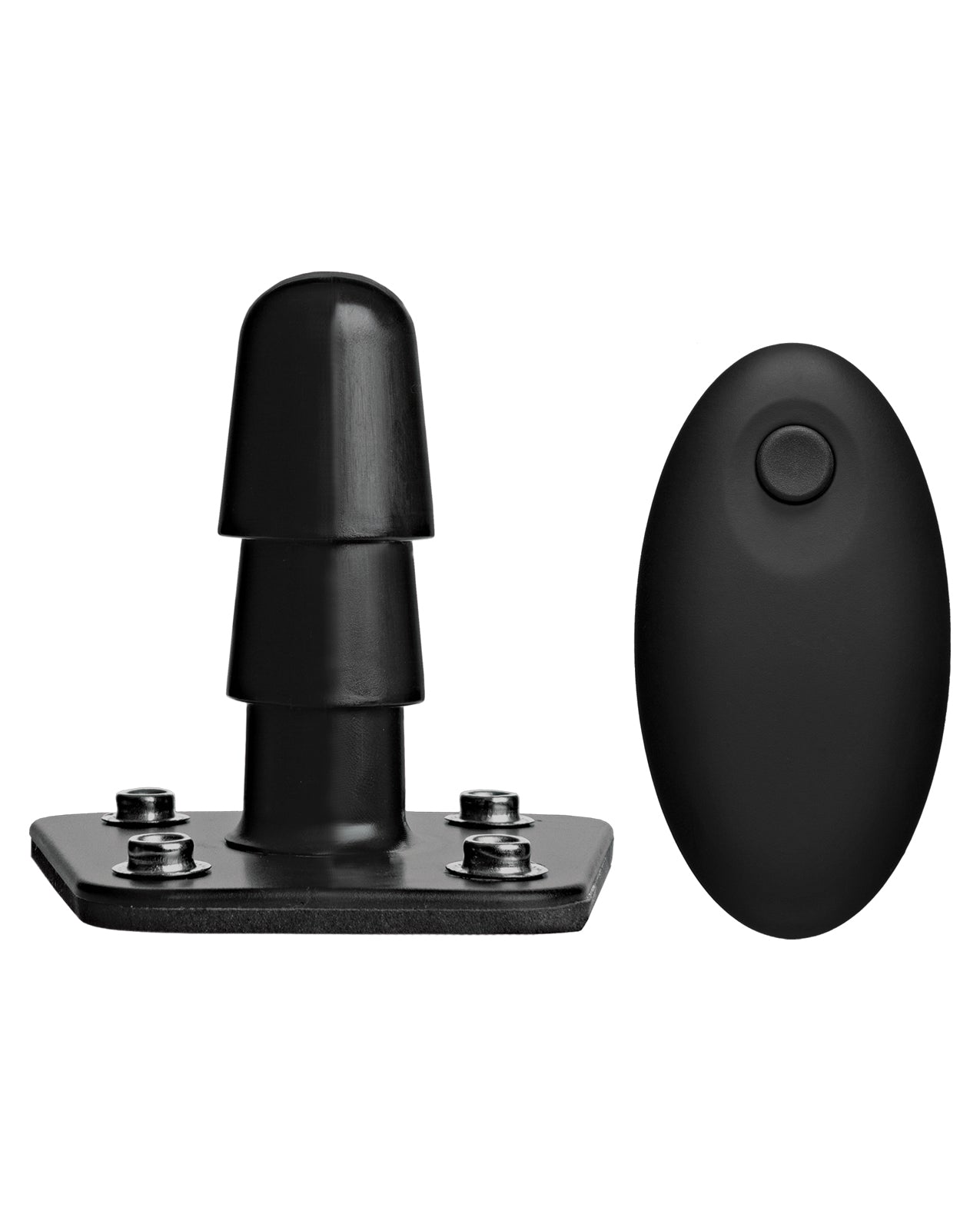 Vibrating Crystal Jellies Strap-On Set with Wireless Remote and 4 Attachments