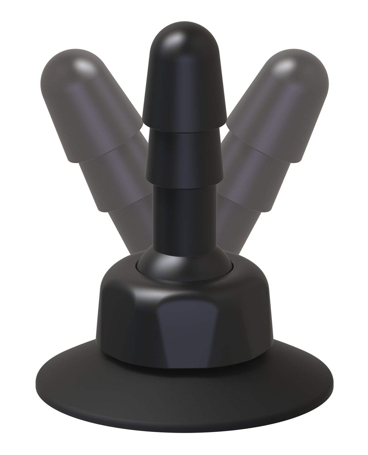 Vibrating Crystal Jellies Strap-On Set with Wireless Remote and 4 Attachments