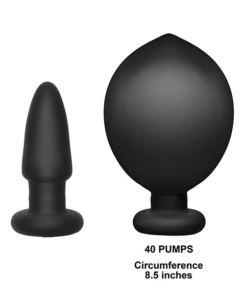 Deluxe Wonder Plug Inflatable Vibrating Butt Plug with Adjustable Size