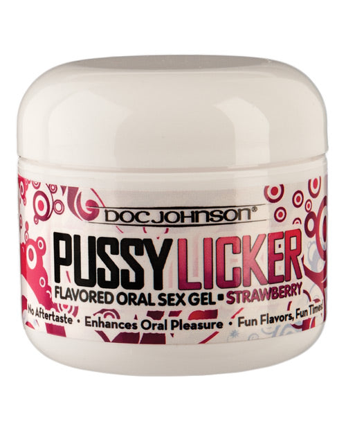 Doc Johnson Sexual Enhancer Gel Strawberry Flavored Lickable Formula for Enhanced Oral Pleasure