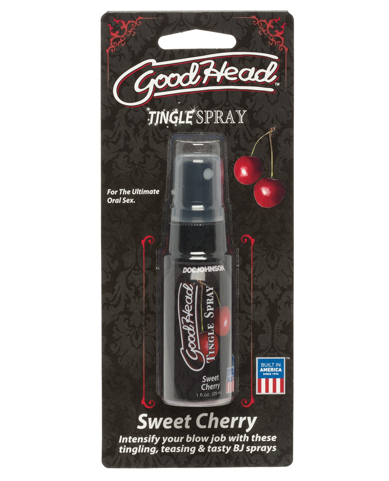 GoodHead Sexual Enhancer Tingle Spray Sweet Cherry Flavor Sugar-Free for Enhanced Oral Sensation