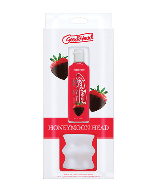 GoodHead Sexual Enhancers Honeymoon Kit Super Soft Stroker Strawberry Chocolate Glide for Enhanced Sensation and Pleasure