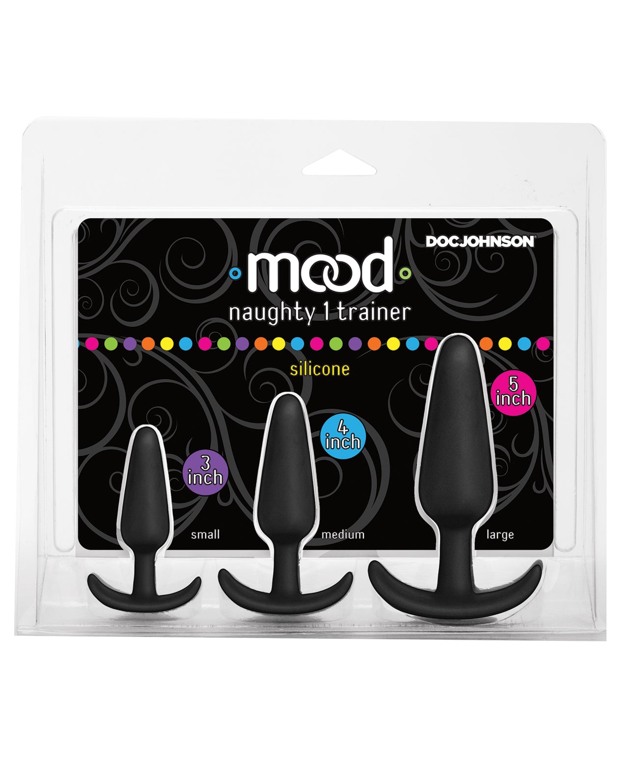 Mood Anal Trainer Set Premium Silicone Butt Plugs Graduated Sizes for Comfortable Anal Training