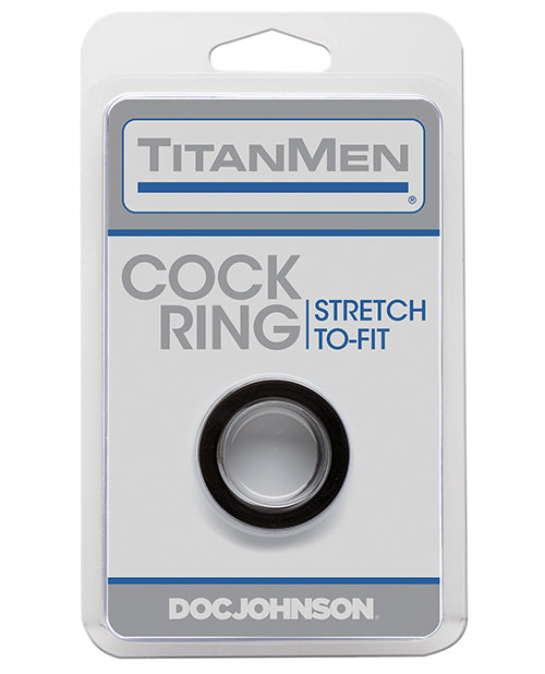 Titanmen cock ring phthalate-free TPR stretch-to-fit design for comfortable and secure intimate support