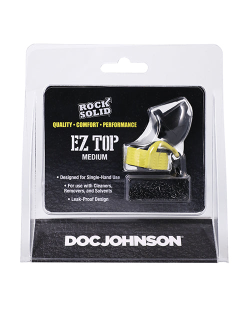 Rock Solid Cap Medium Topper Leak-Proof One-Handed Design for Mess-Free Convenience