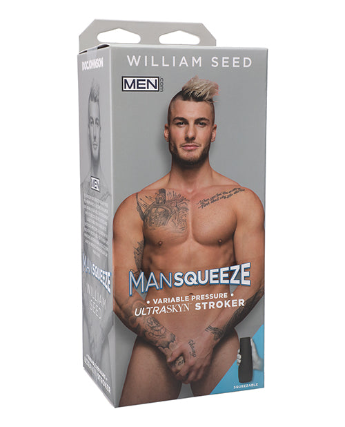 Man Squeeze Ass Stroker ULTRASKYN variable pressure molded from William Seed for realistic solo pleasure