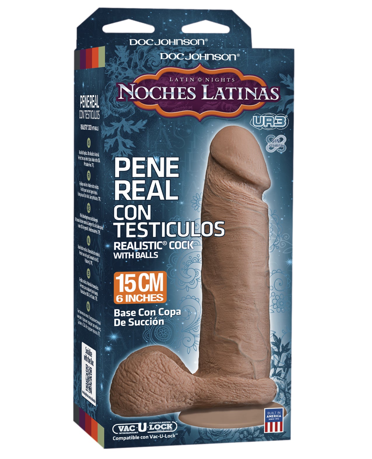 UR3 Dongs & Dildos Dual-Density Caramel Dildo with Suction Cup for Realistic Sensation