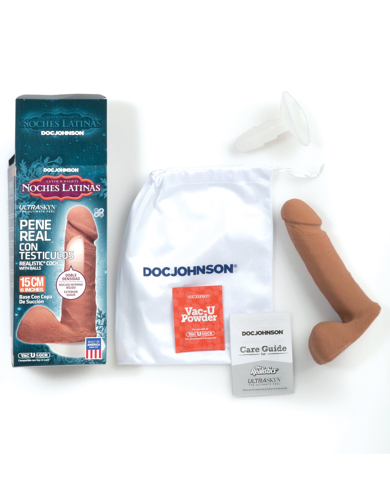 Noches Latinas Ultraskyn Dual-Density 6-Inch Caramel Realistic Dildo