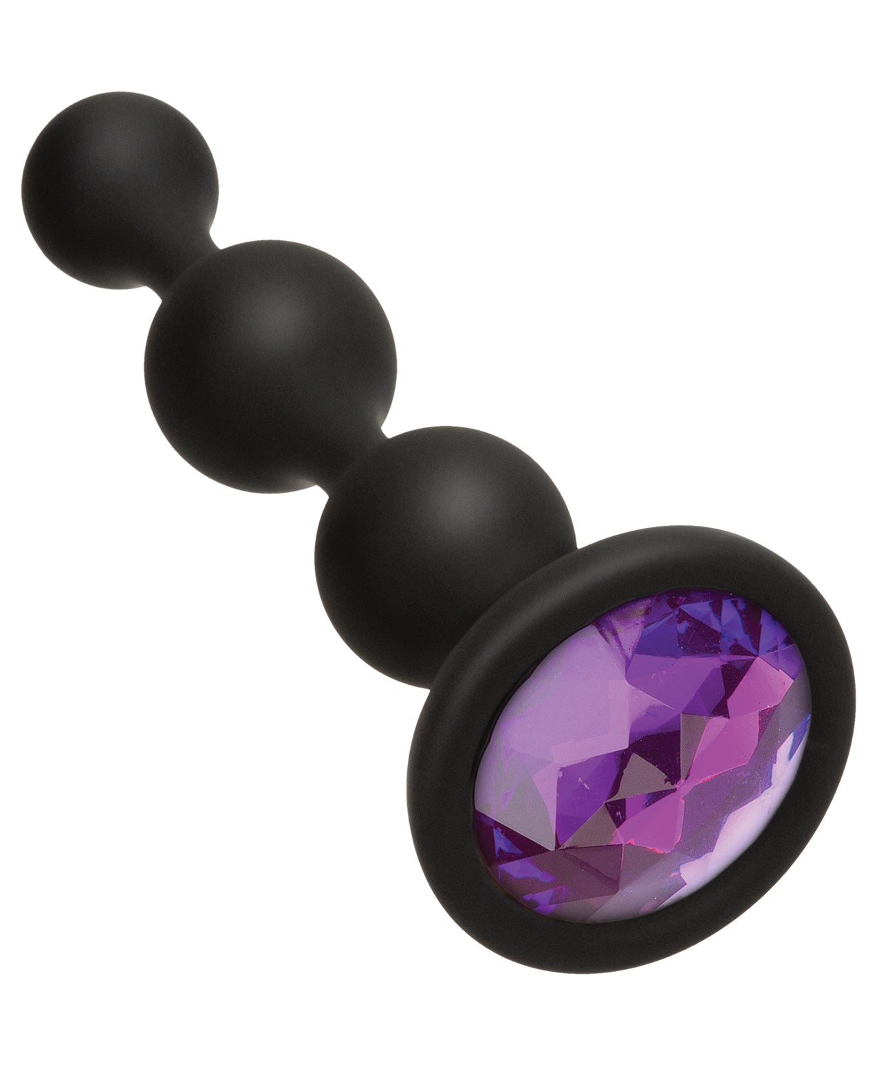 Booty Bling Wearable Silicone Beads with Jewel - Purple