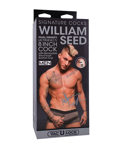 Signature Cocks ULTRASKYN Dildo Molded 8 Inch Uncut with Vac-U-Lock for Realistic Pleasure