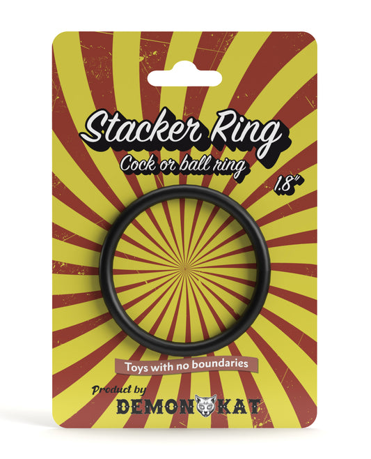 Demon Kat Penis Enhancement Ring Wide Silicone Stacker Design for Comfortable and Versatile Use