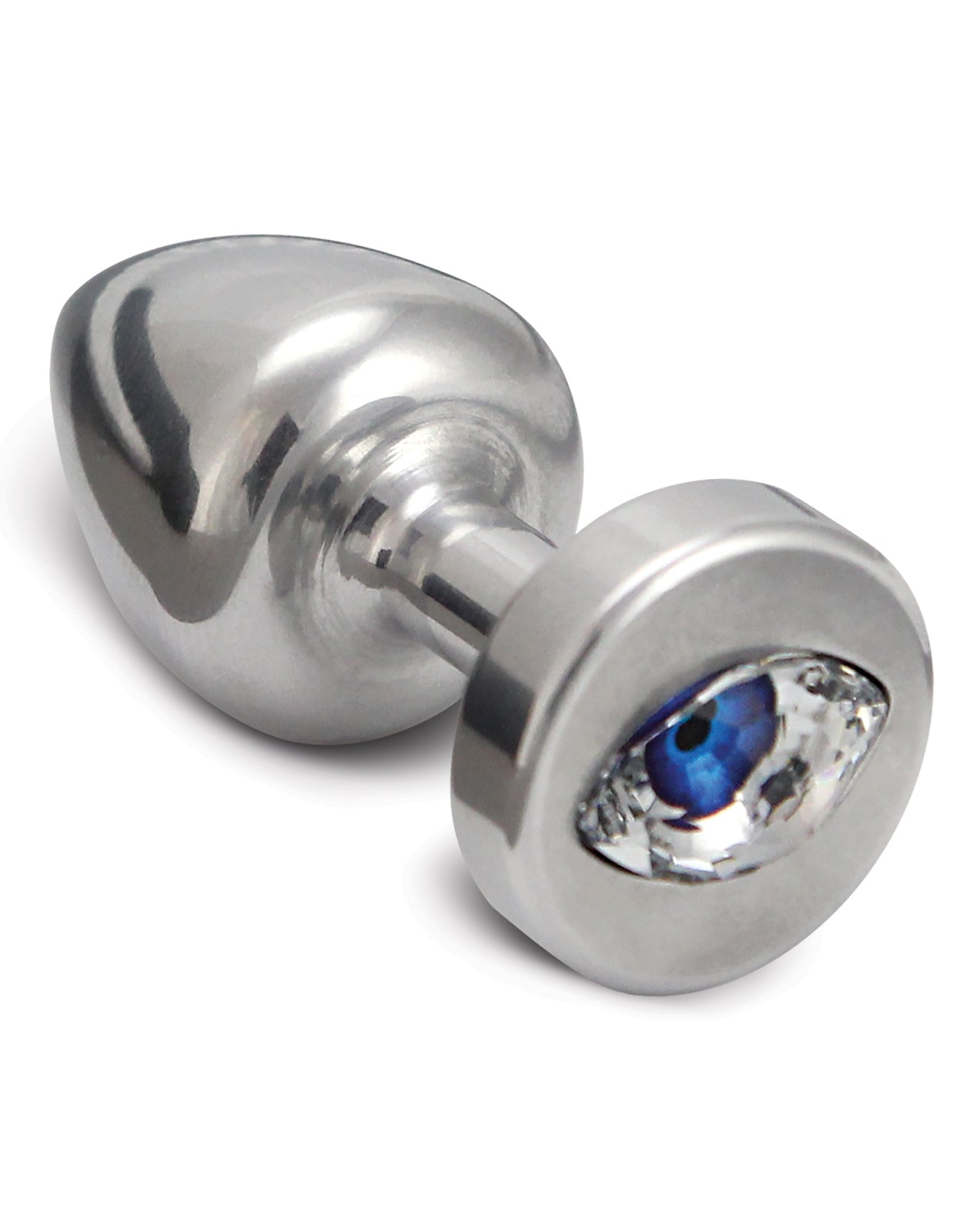 Diogol Anal Products Silver Butt Plug Swarovski Crystal Hypoallergenic Material for Luxury Pleasure