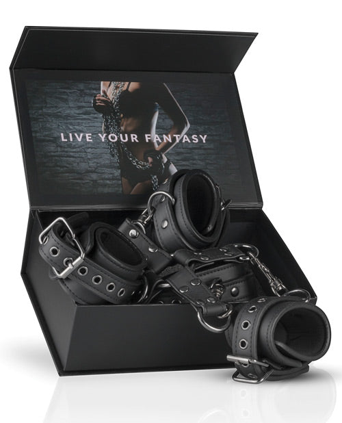 Hogtie Restraint Set with Adjustable Handcuffs and Ankle Cuffs