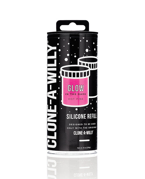 Clone A Willy silicone refill glow-in-the-dark hot pink platinum-cure for custom dildo molding