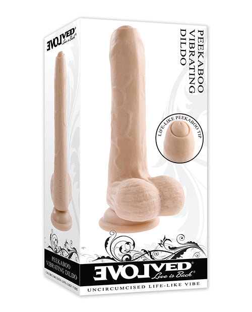 Evolved Realistic Dildo Dual-Layer Silicone Movable Uncircumcised Tip for Lifelike Intimate Stimulation
