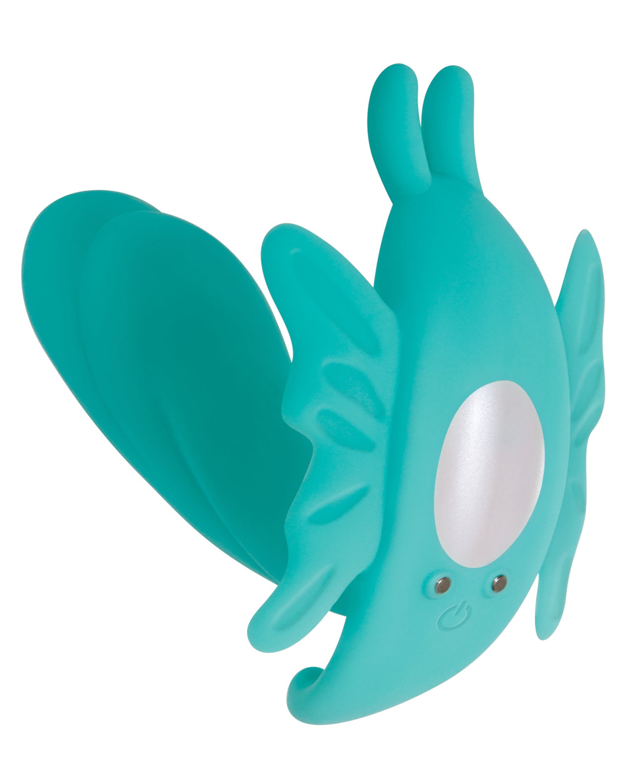 Teal Green Rabbit Vibrator with Butterfly Clitoral Stimulator