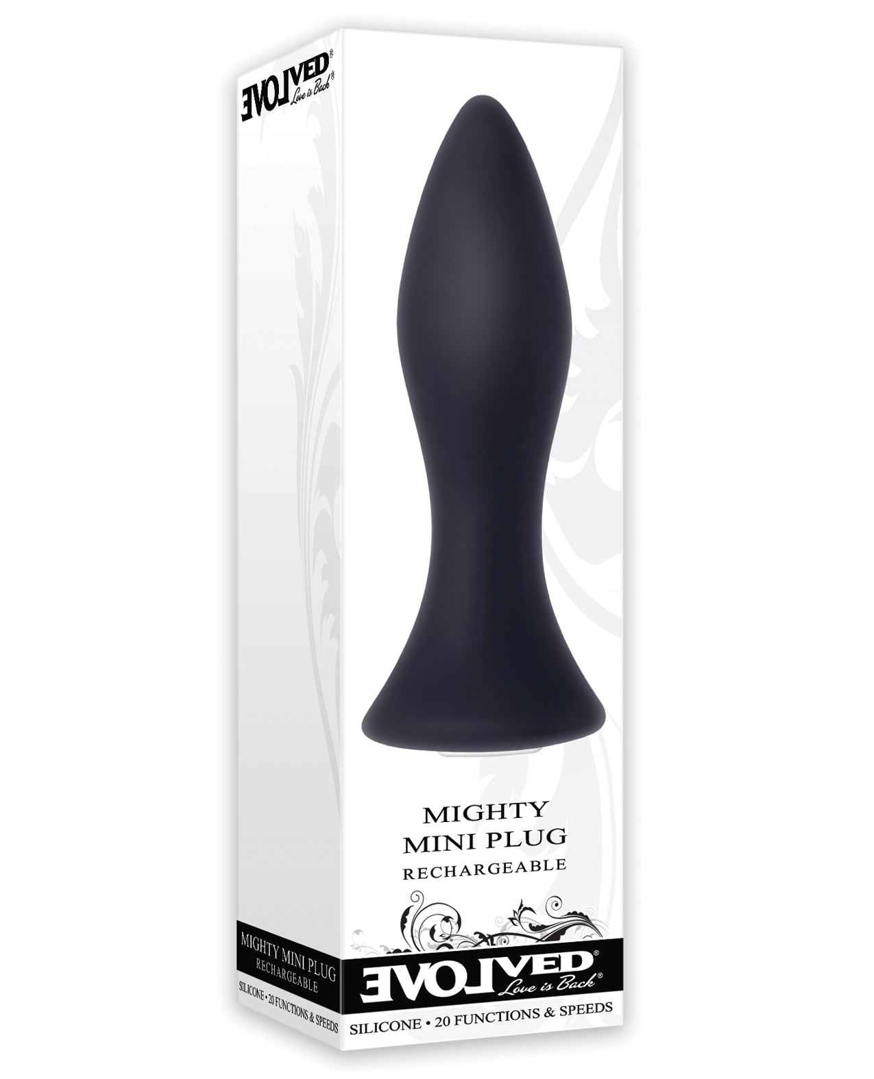 Evolved Anal Product Mini Butt Plug with Vibrating Bulbous Shape and Tapered Tip for Beginner-Friendly Pleasure
