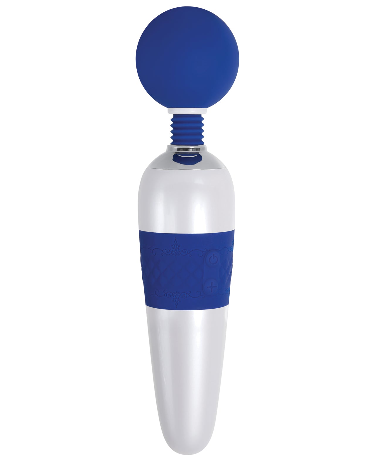 Evolved Blue Silicone Wand Massager with Flexible Head