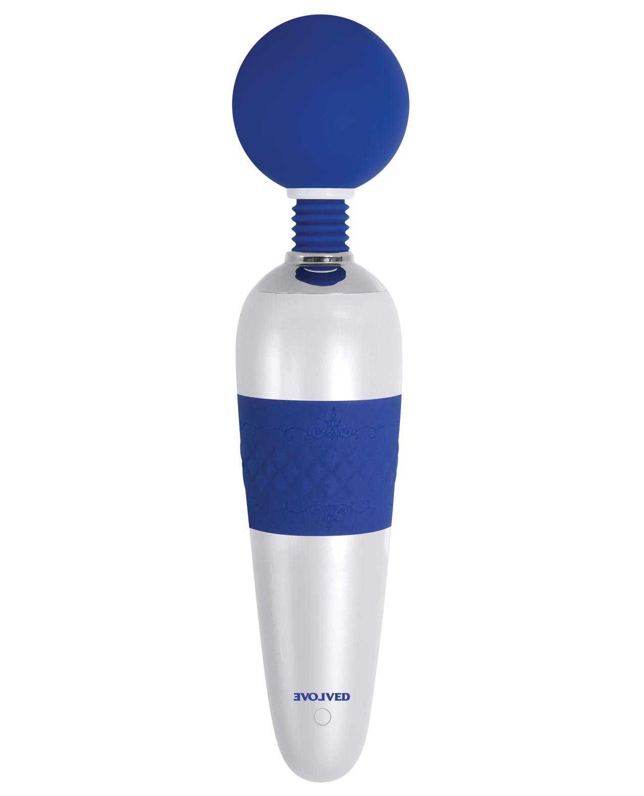 Evolved Blue Silicone Wand Massager with Flexible Head