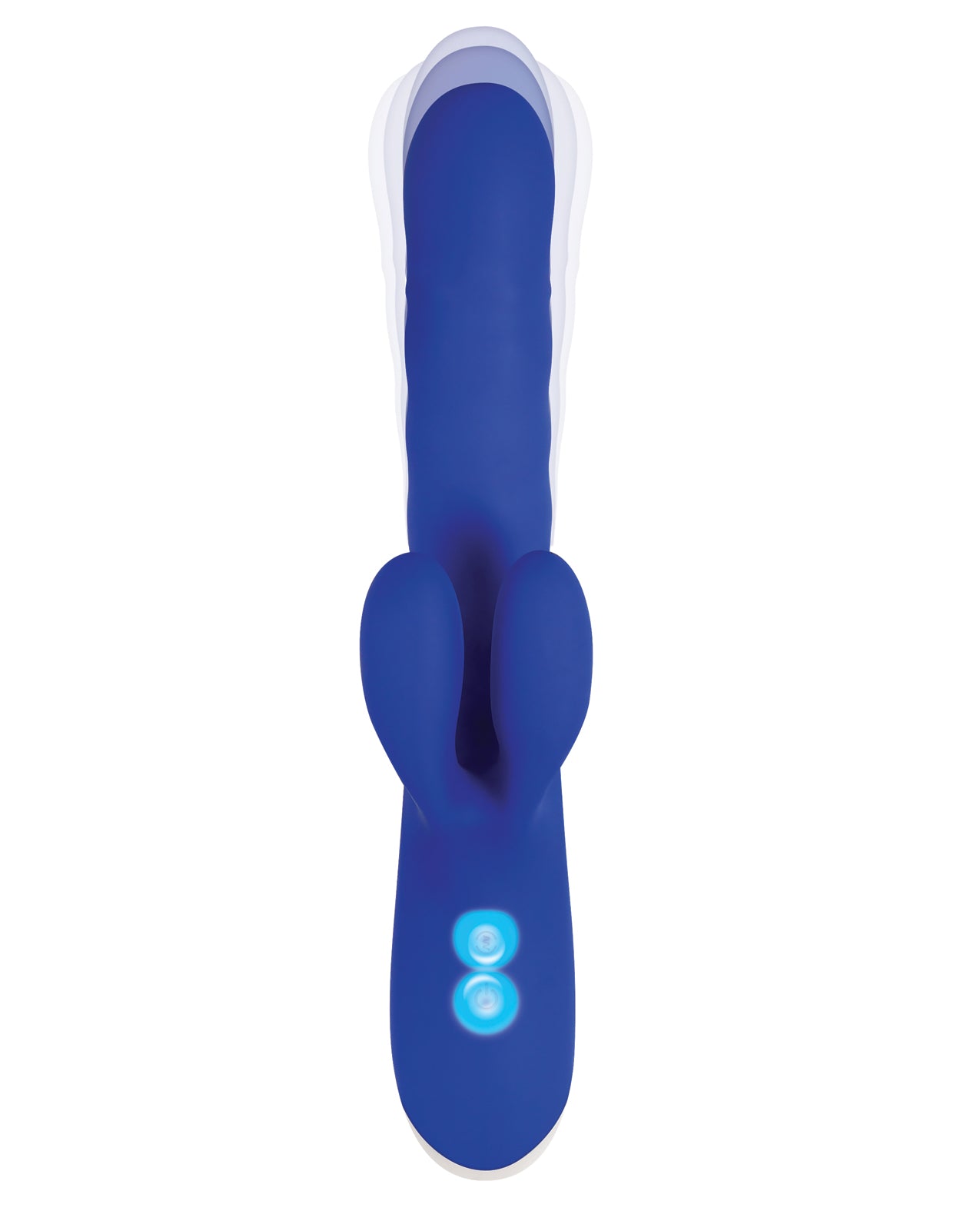 Evolved Grand Slam Thrusting Rabbit Vibrator with Dual Motors - Blue